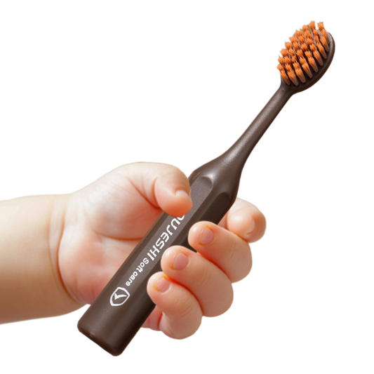 Children's Toothbrush Big Head Widened Household Soft Hair Portable Standing